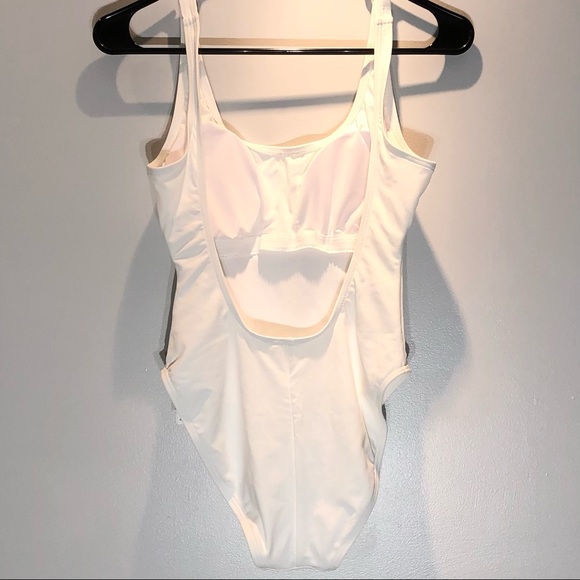 Michael Kors White Women’s Pride Logo Swimsuit One Piece bright helloSz 8 - Picture 3 of 5